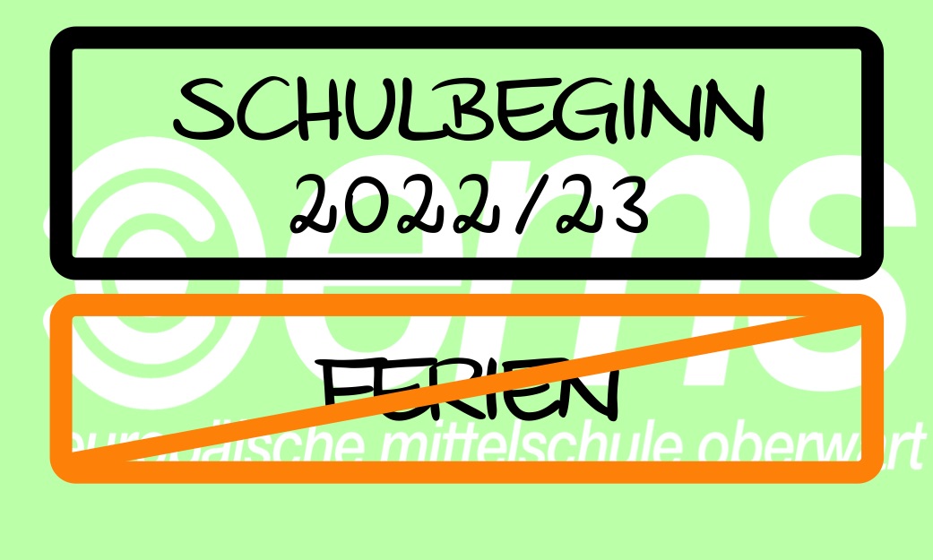 Schulbeginn 22/23