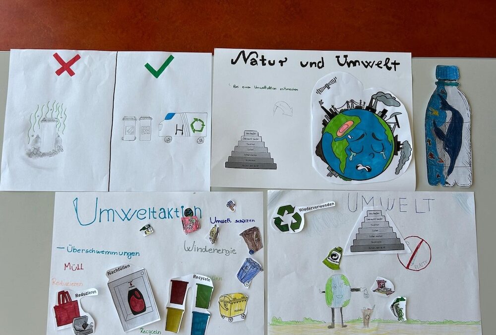 Wortschatz lernen und üben rum um das Thema Umwelt in der DFKL