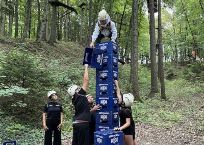 Teambuildung im Hochseilgarten