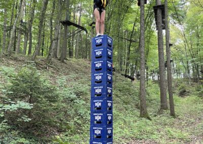 Teambuildung im Hochseilgarten