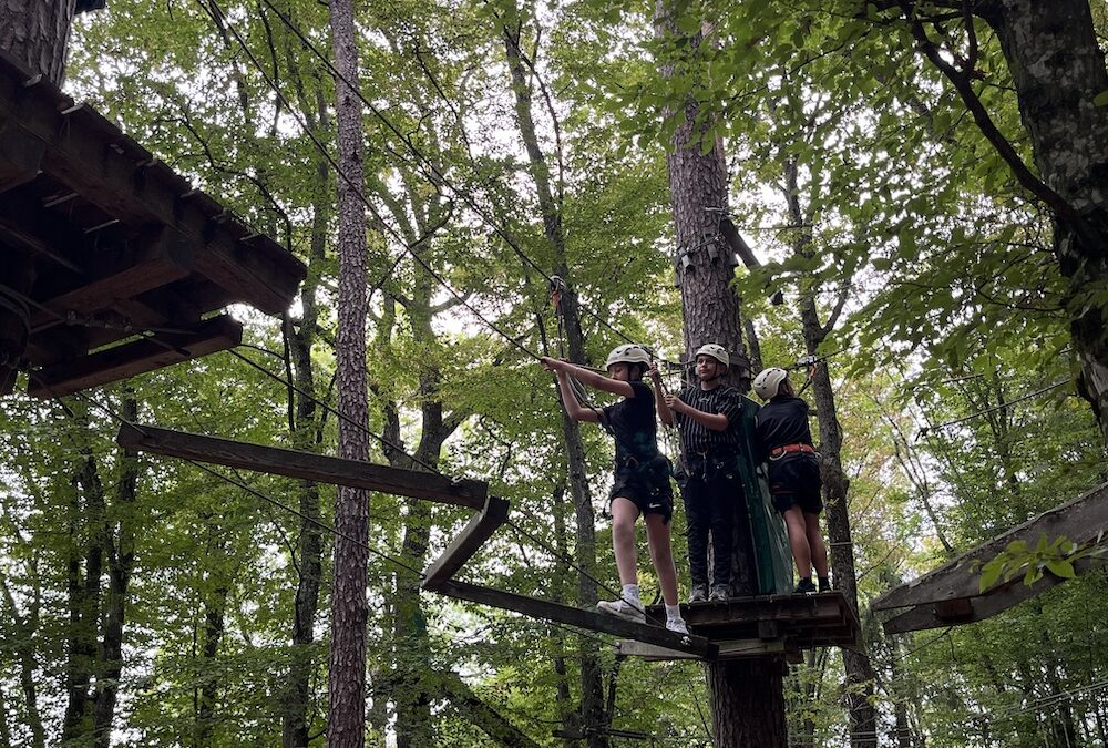 Teambuildung im Hochseilgarten
