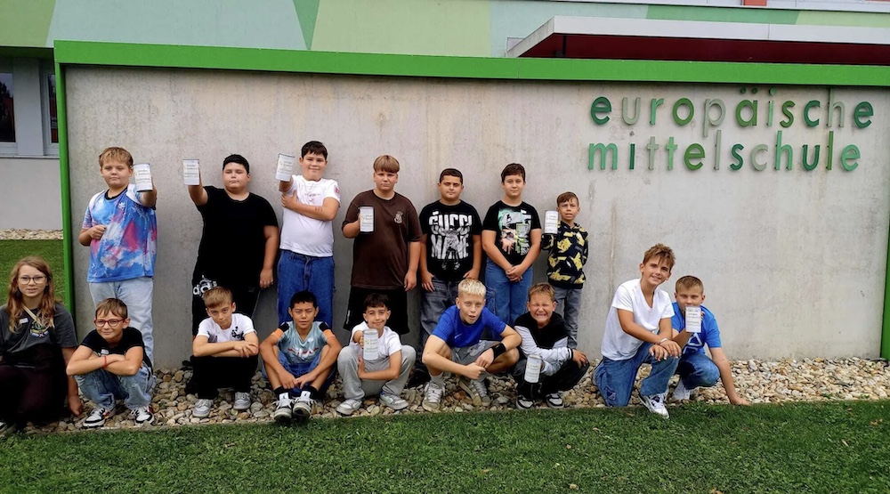 Schüler:innen sammeln Spenden für Krebshilfe