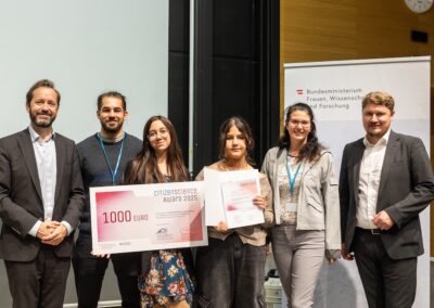 EMS Oberwart gewinnt 1. Platz beim Citizen Science Award2025